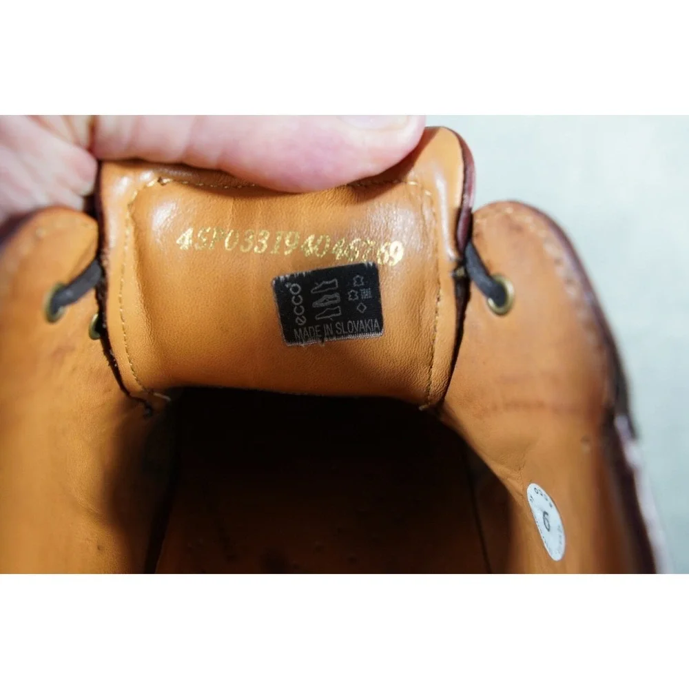 ECCO Men's Brown‎ Leather Oxford Shoes USA 11  EU 45 Lace Up